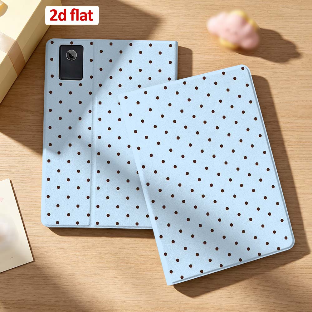 Lenovo Tablet P12 Accessories - ピンクホワイトの水玉模様ケース Lenovo Xiaoxin Pad 11 P11