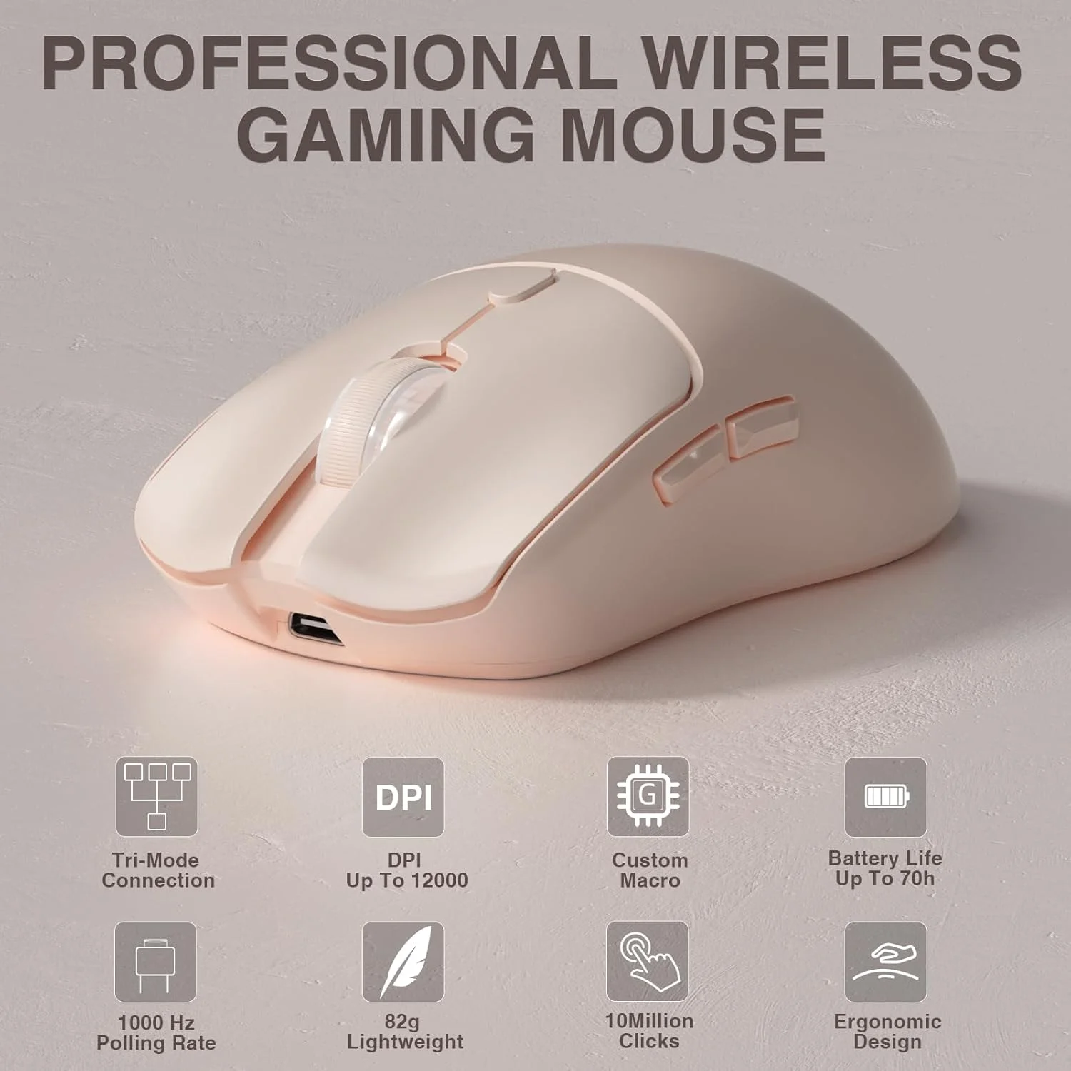 Tablet Gaming Accessories - AULA SC580X トライモードワイヤレスゲーミングマウス 12000DPI PAW3325 500mAh