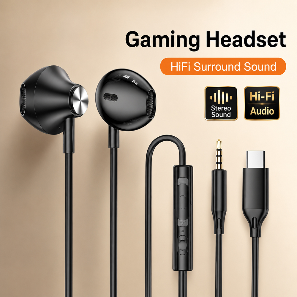 Tablet Gaming Accessories - HiFi サラウンドヘッドフォン低音ステレオサウンド iPhone Xiaomi Huawei タブレットラップトップ