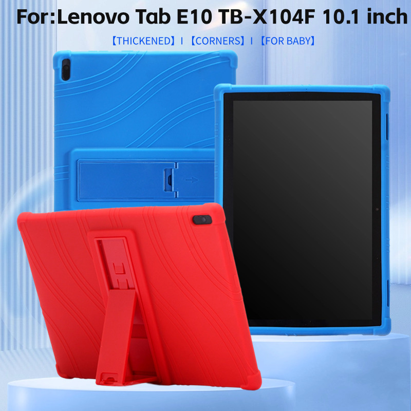 Tablet Cover Accessories - Lenovo-新しい軽量保護カバー,ソフトシリコンスキン,スタンドケース,e10,TB-X104F, 10.1 
