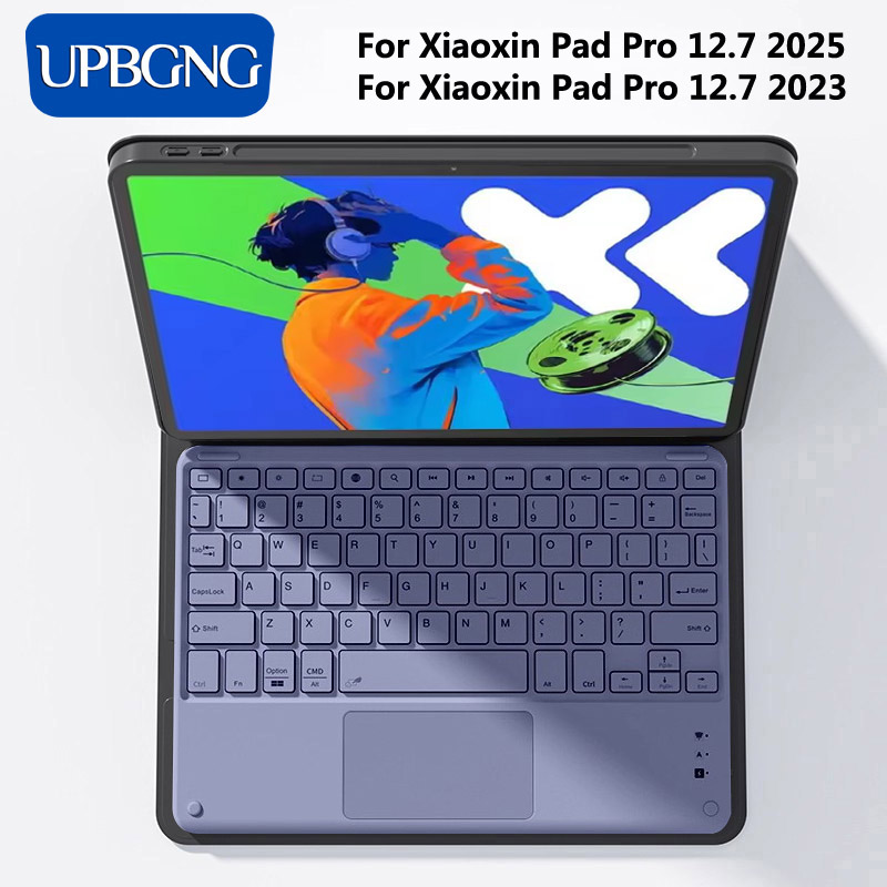 Lenovo Tablet Keyboard Accessories - タブレットキーボードケース Xiaoxin パッドプロ 12.7 2025 ワイヤレス