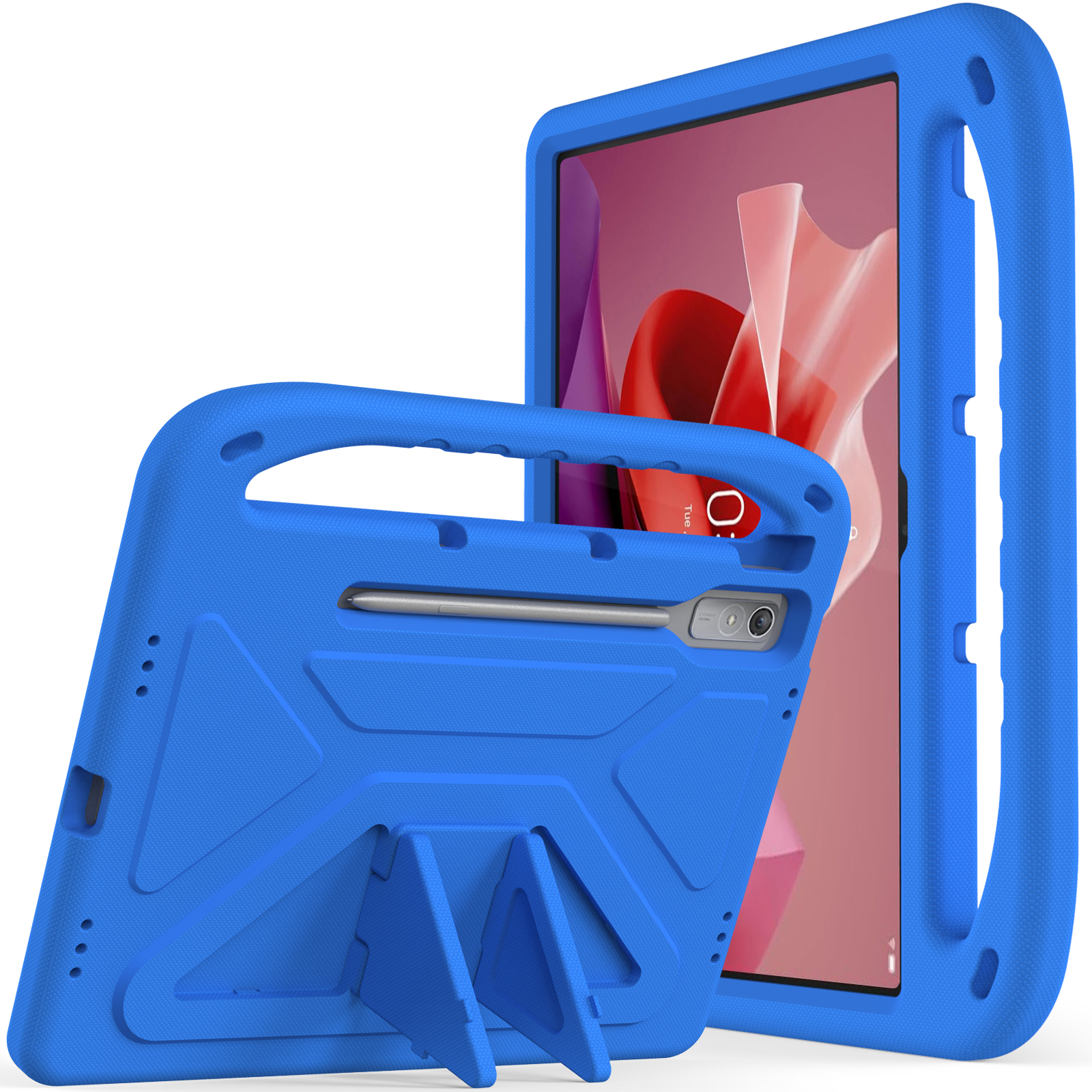 Lenovo Tablet P12 Accessories - Lenovo-携帯電話ホルダー付きタブレットケース,Lenovo xiaoxin pad pro 12.7 in,