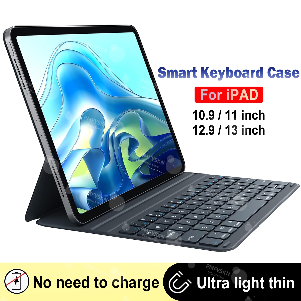 Tablet Accessories Keyboard - 超軽量スマートキーボードフォリオケース iPad Air 11 13 2024