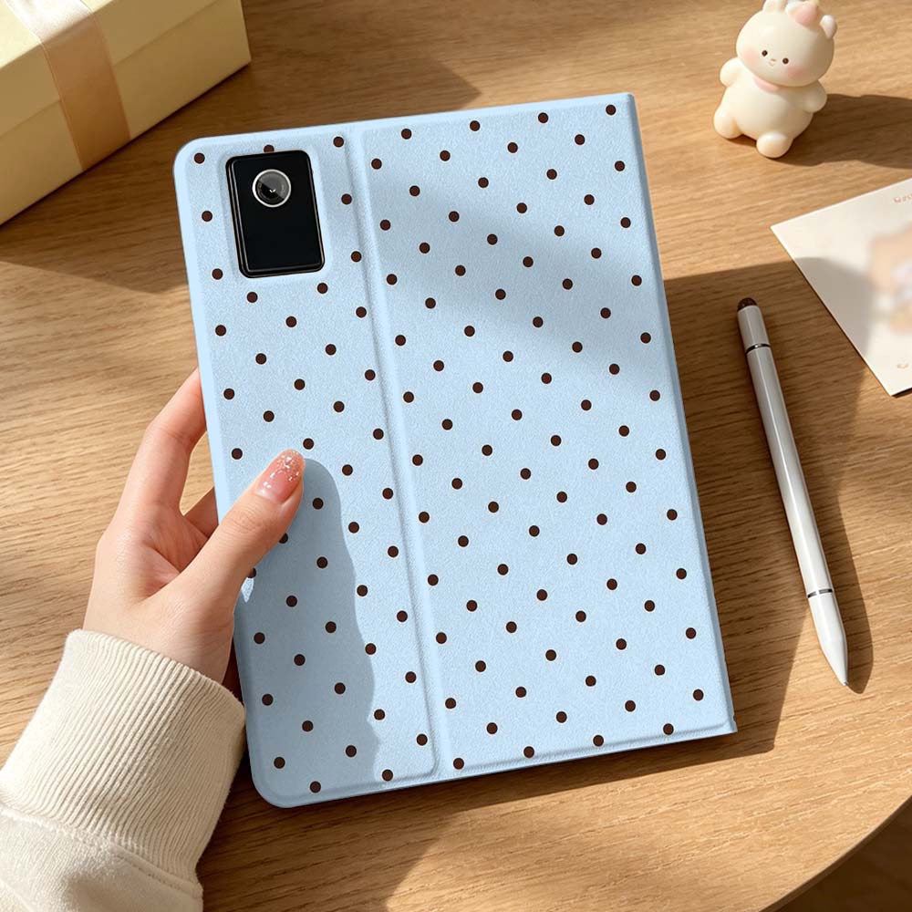 ピンクホワイトの水玉模様ケース Lenovo Xiaoxin - Lenovo Tablet P12 Accessories のレビューと価格