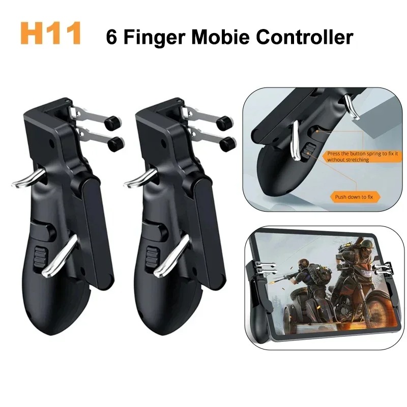 H11モバイルコントローラー PUBG エイムシューティング - Tablet Gaming Accessories のレビューと価格