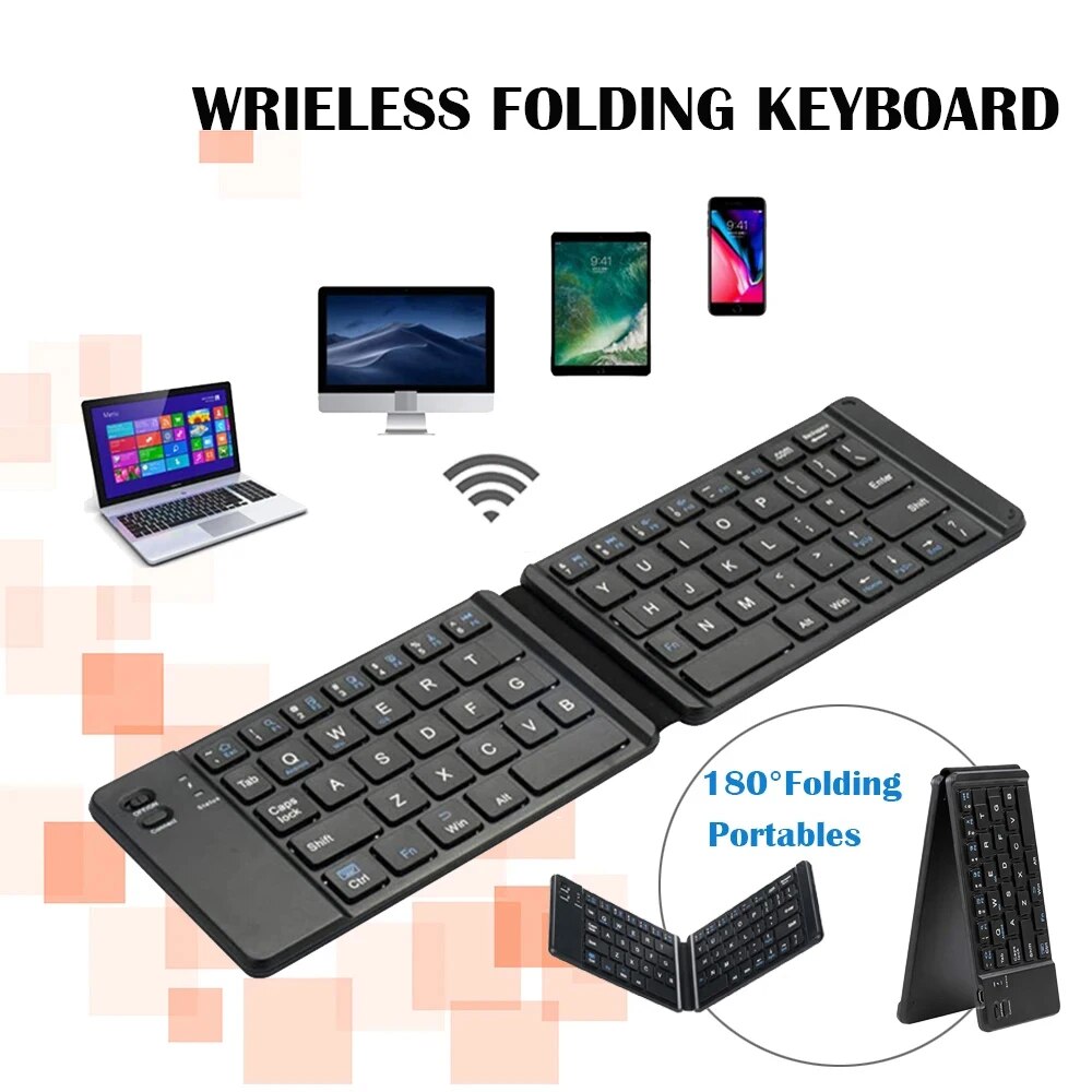 IPad用折りたたみ式Bluetoothワイヤレスキーボード - Tablet Accessories Keyboard のレビューと価格
