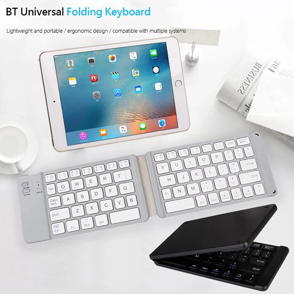 IPad用折りたたみ式Bluetoothワイヤレスキーボード - Tablet Accessories Keyboard のレビューと価格