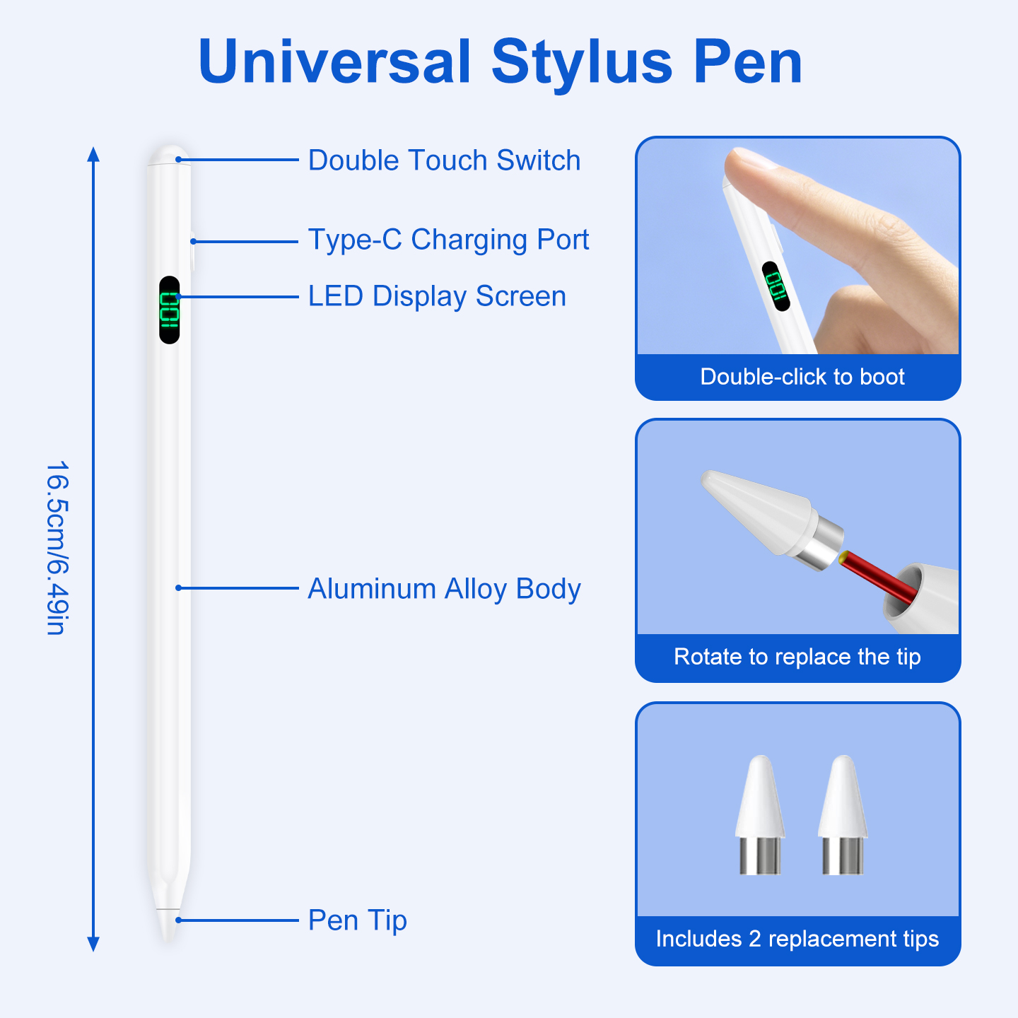 スタイラスペン Lenovo P12 P11 M10 Sam - Lenovo Tablet P12 Accessories のレビューと価格