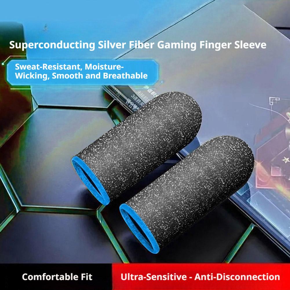 耐汗性ゲーミングフィンガースリーブ、滑り止めタッチスクリーン - Tablet Gaming Accessories のレビューと価格