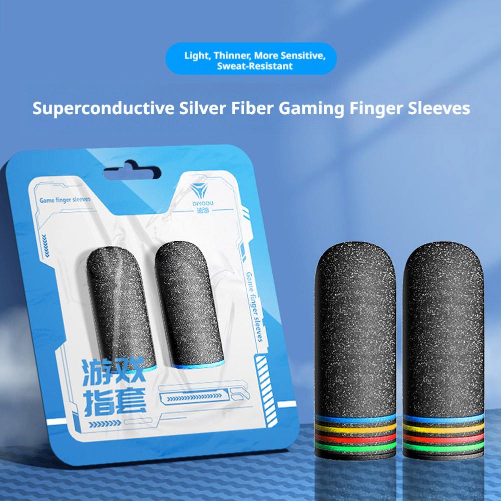 耐汗性ゲーミングフィンガースリーブ、滑り止めタッチスクリーン - Tablet Gaming Accessories のレビューと価格