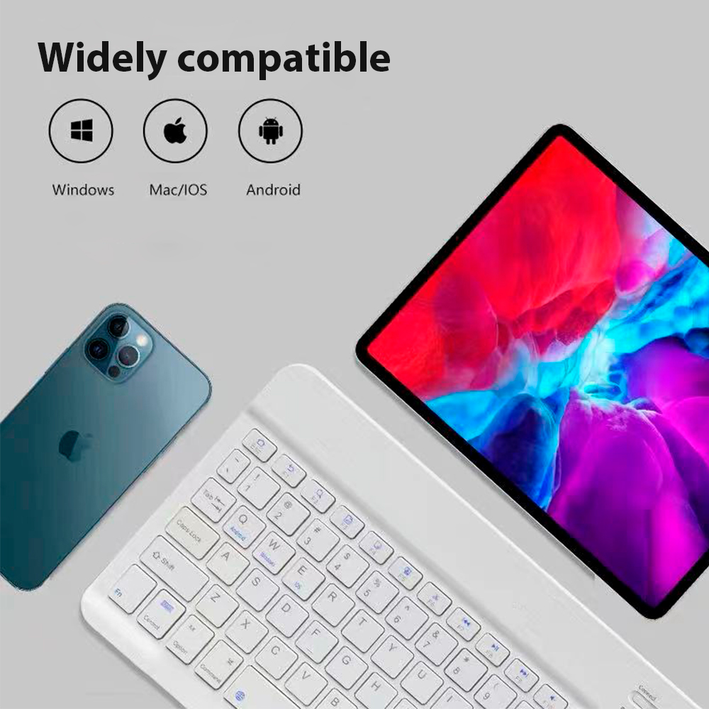 Bluetooth ワイヤレスキーボードユニバーサル携帯電話 - Tablet Accessories Keyboard のレビューと価格