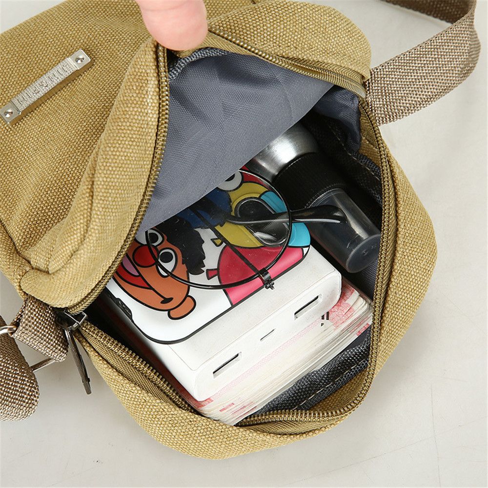 新しいスタイルカジュアルキャンバスメンズバッグショルダーメッ - Tablet Shoulder Bag のレビューと価格