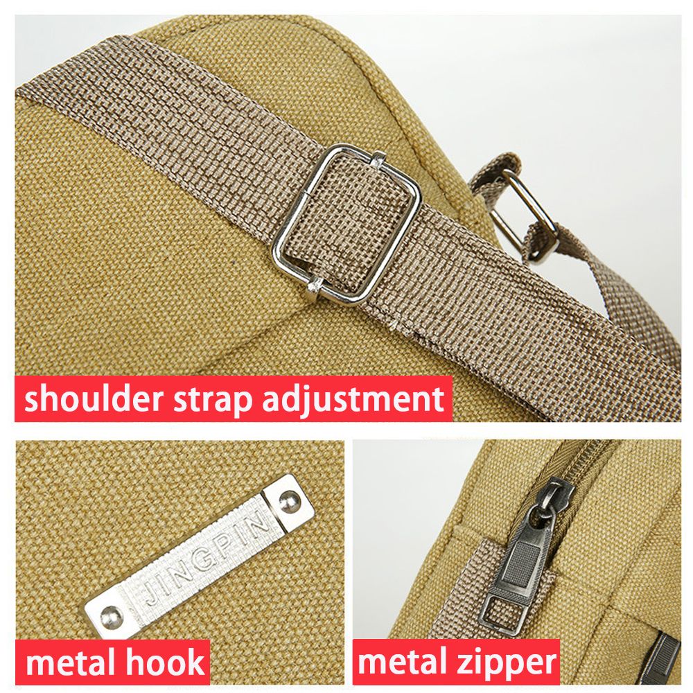 新しいスタイルカジュアルキャンバスメンズバッグショルダーメッ - Tablet Shoulder Bag のレビューと価格