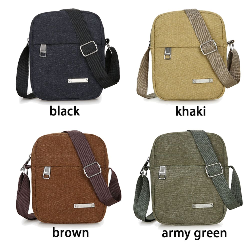 新しいスタイルカジュアルキャンバスメンズバッグショルダーメッ - Tablet Shoulder Bag のレビューと価格