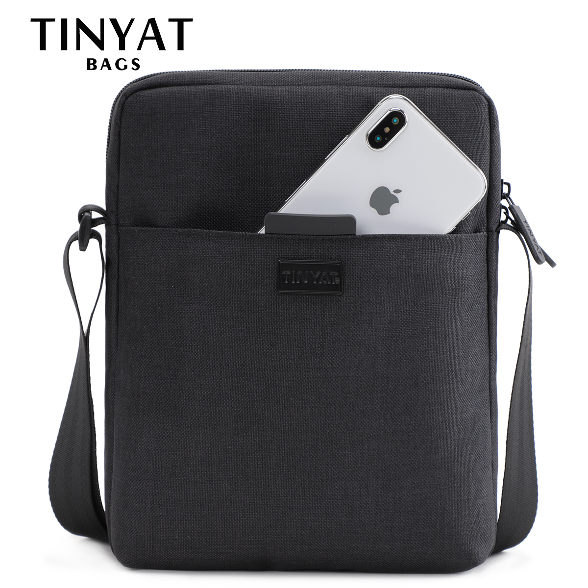 TINYAT メンズバッグライトキャンバスショルダーバッグ  - Tablet Shoulder Bag のレビューと価格