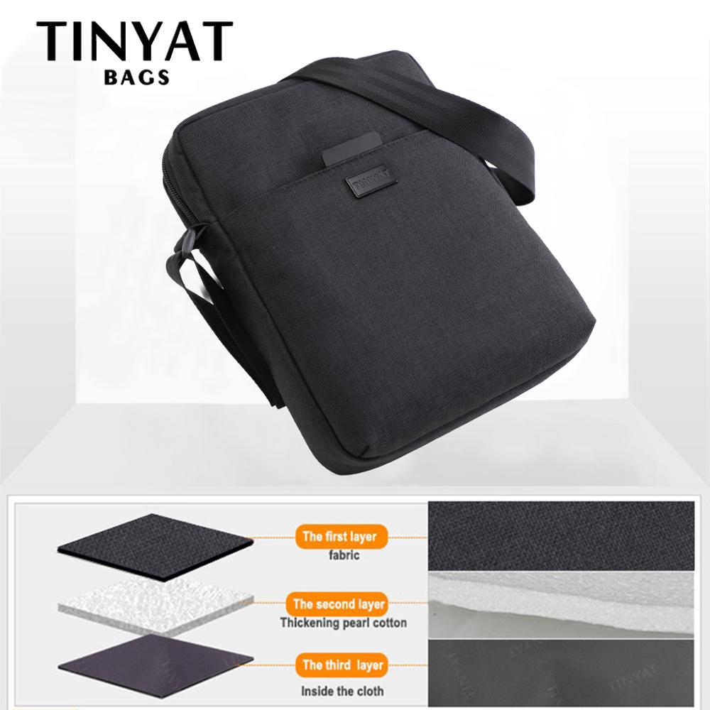 TINYAT メンズバッグライトキャンバスショルダーバッグ  - Tablet Shoulder Bag のレビューと価格