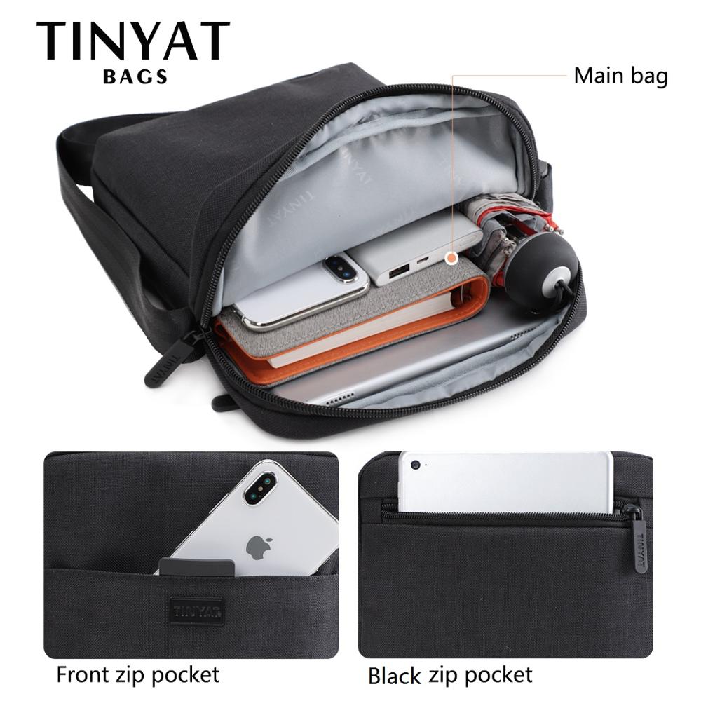 TINYAT メンズバッグライトキャンバスショルダーバッグ  - Tablet Shoulder Bag のレビューと価格