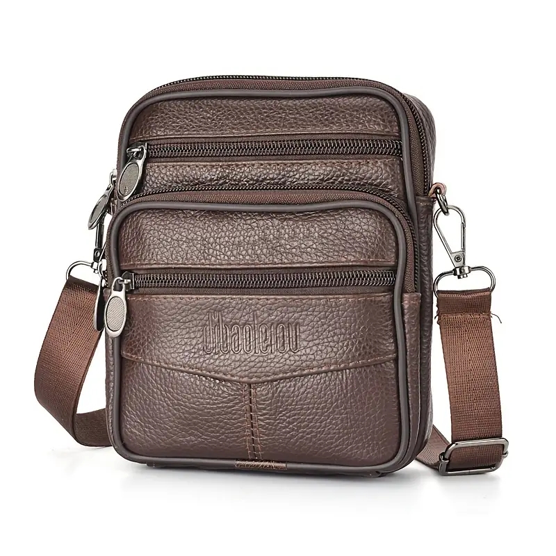 メンズ新本革クロスボディバッグ垂直トレンディ多機能ショルダー - Tablet Shoulder Bag のレビューと価格