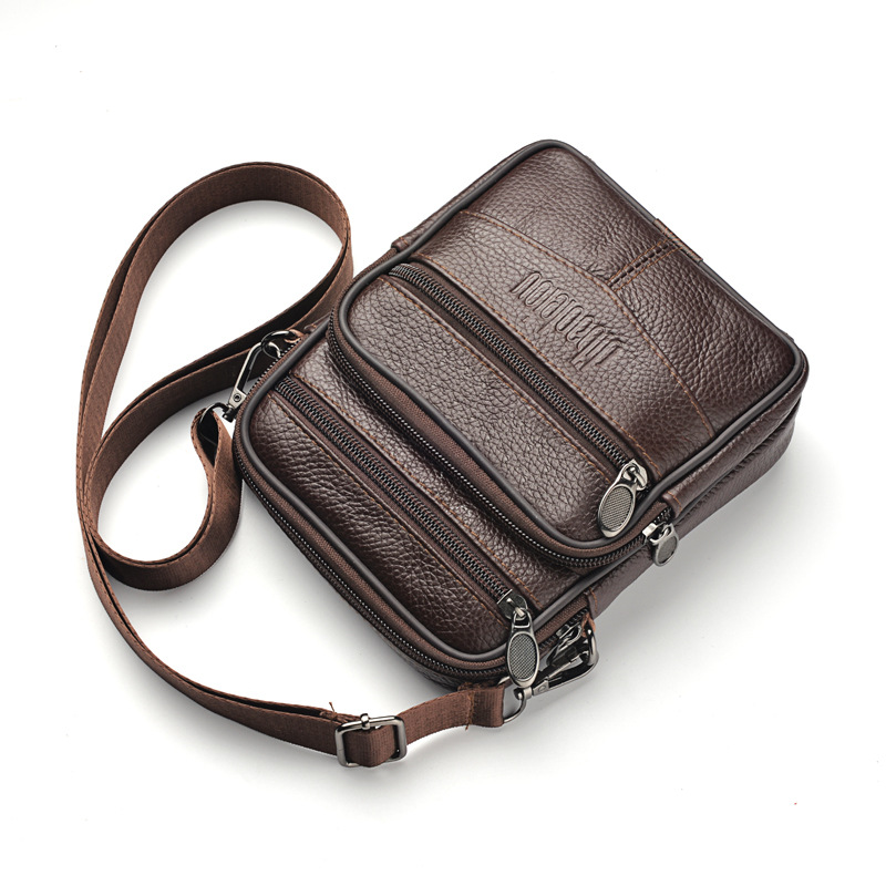 メンズ新本革クロスボディバッグ垂直トレンディ多機能ショルダー - Tablet Shoulder Bag のレビューと価格
