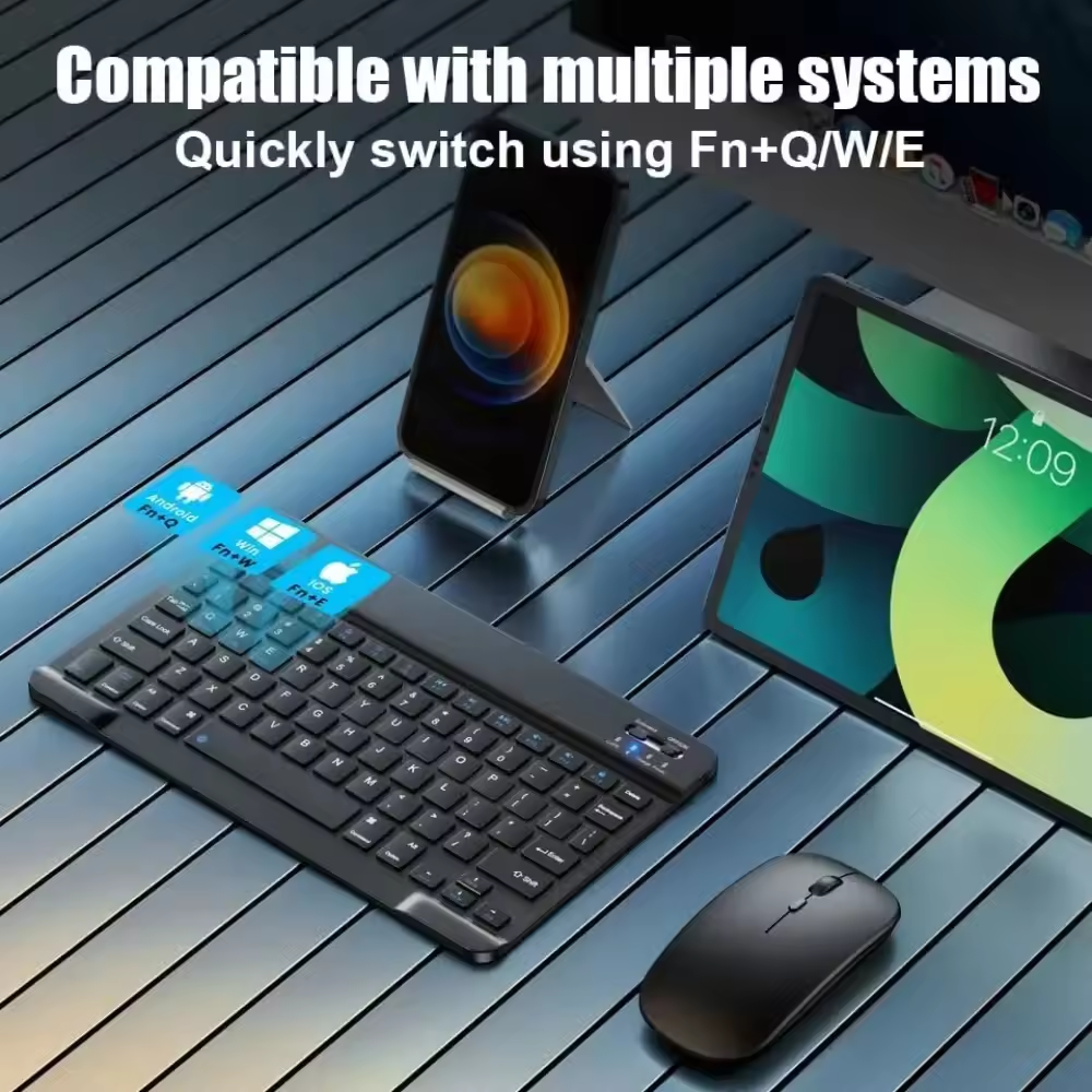 Bluetooth ワイヤレスキーボード携帯電話タブレットキ - Tablet Accessories Keyboard のレビューと価格