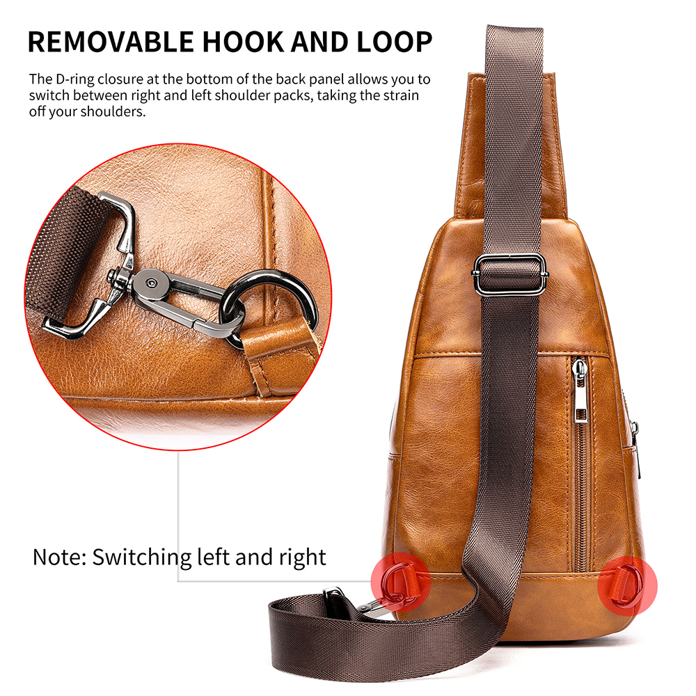 WESTAL 本革スリングバッグ メンズ ジッパー付きデザイ - Tablet Shoulder Bag のレビューと価格