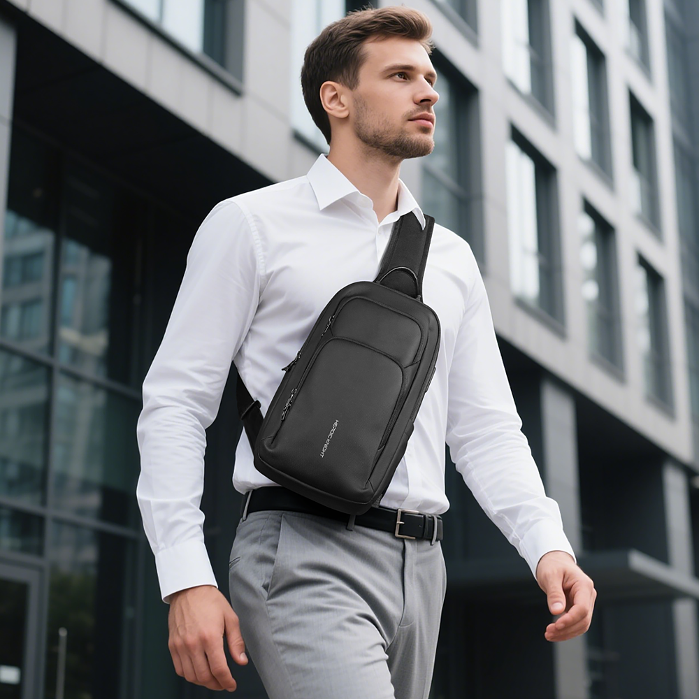 HKビジネスクロスボディバッグ 防水 メンズ ショルダーバッ - Tablet Shoulder Bag のレビューと価格