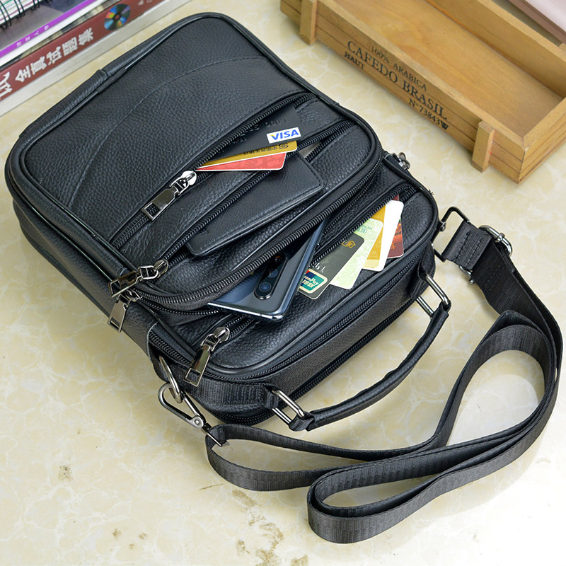 ファッション男性本革ハンドバッグ小さなメンズショルダーバッグ - Tablet Shoulder Bag のレビューと価格