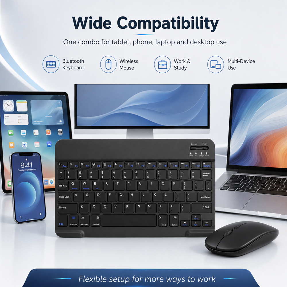 Bluetooth ワイヤレスキーボード Android I - Tablet Accessories Keyboard のレビューと価格