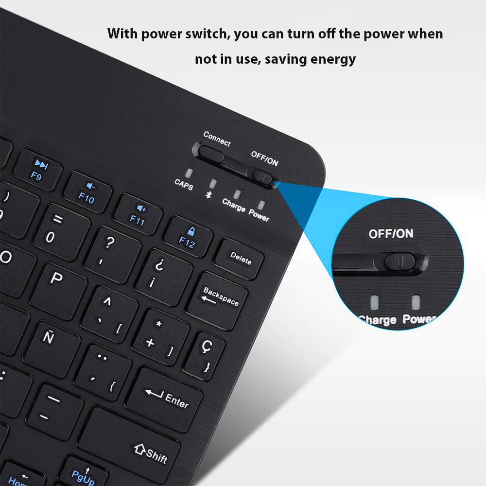 Bluetooth ワイヤレスキーボード Android I - Tablet Accessories Keyboard のレビューと価格