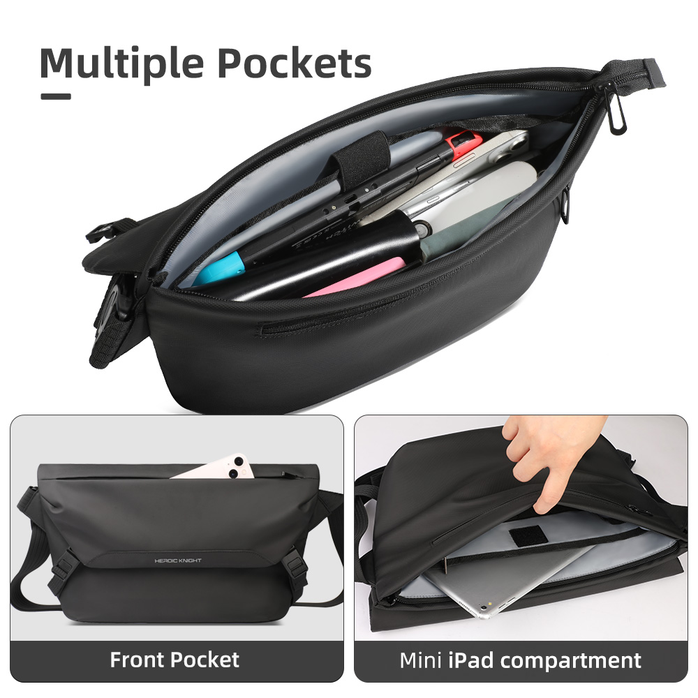 HcanKcan マンショルダーバッグ防水大容量メッセンジャ - Tablet Shoulder Bag のレビューと価格