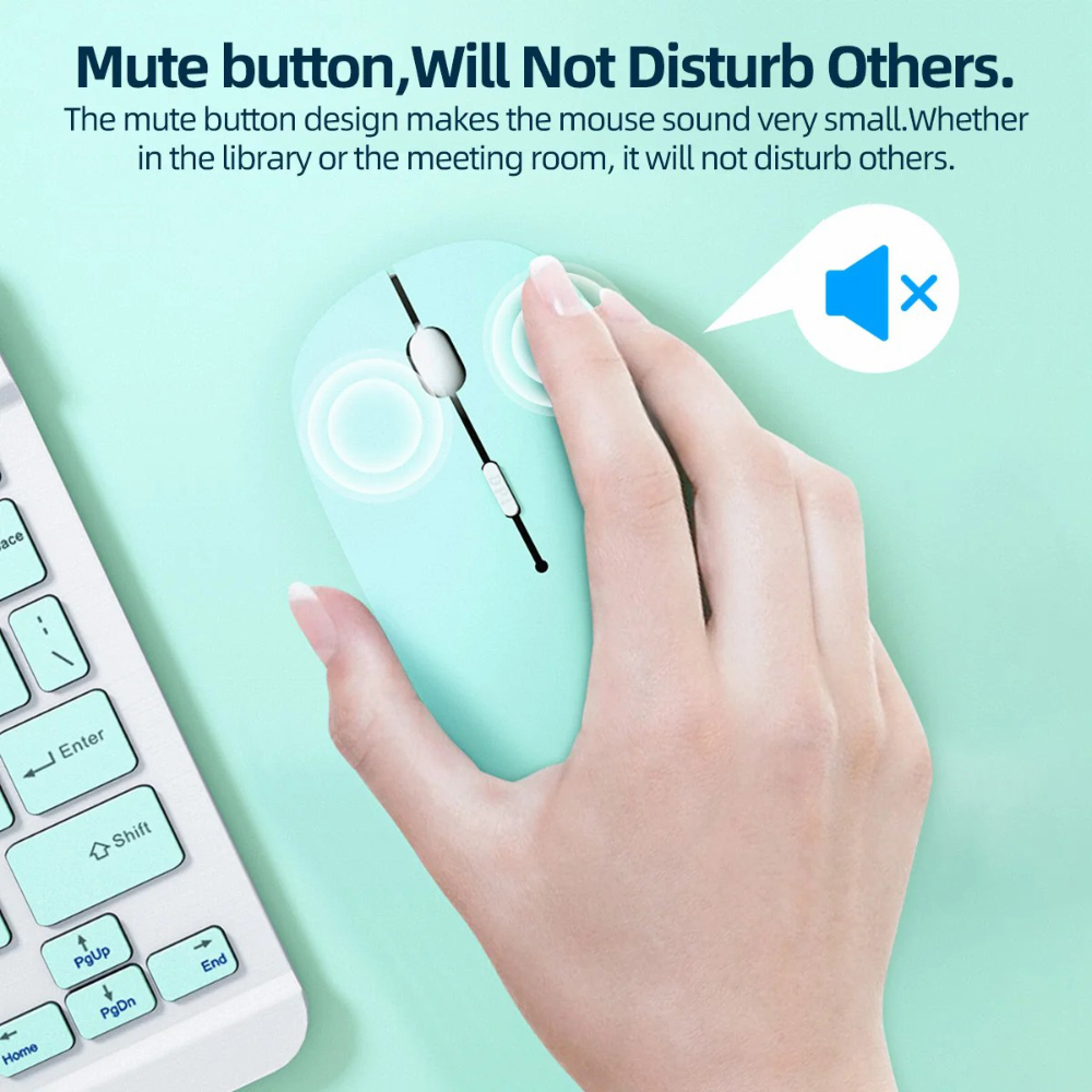 サイレント Bluetooth マウス超薄型ワイヤレスマウス - Tablet Accessories Keyboard のレビューと価格