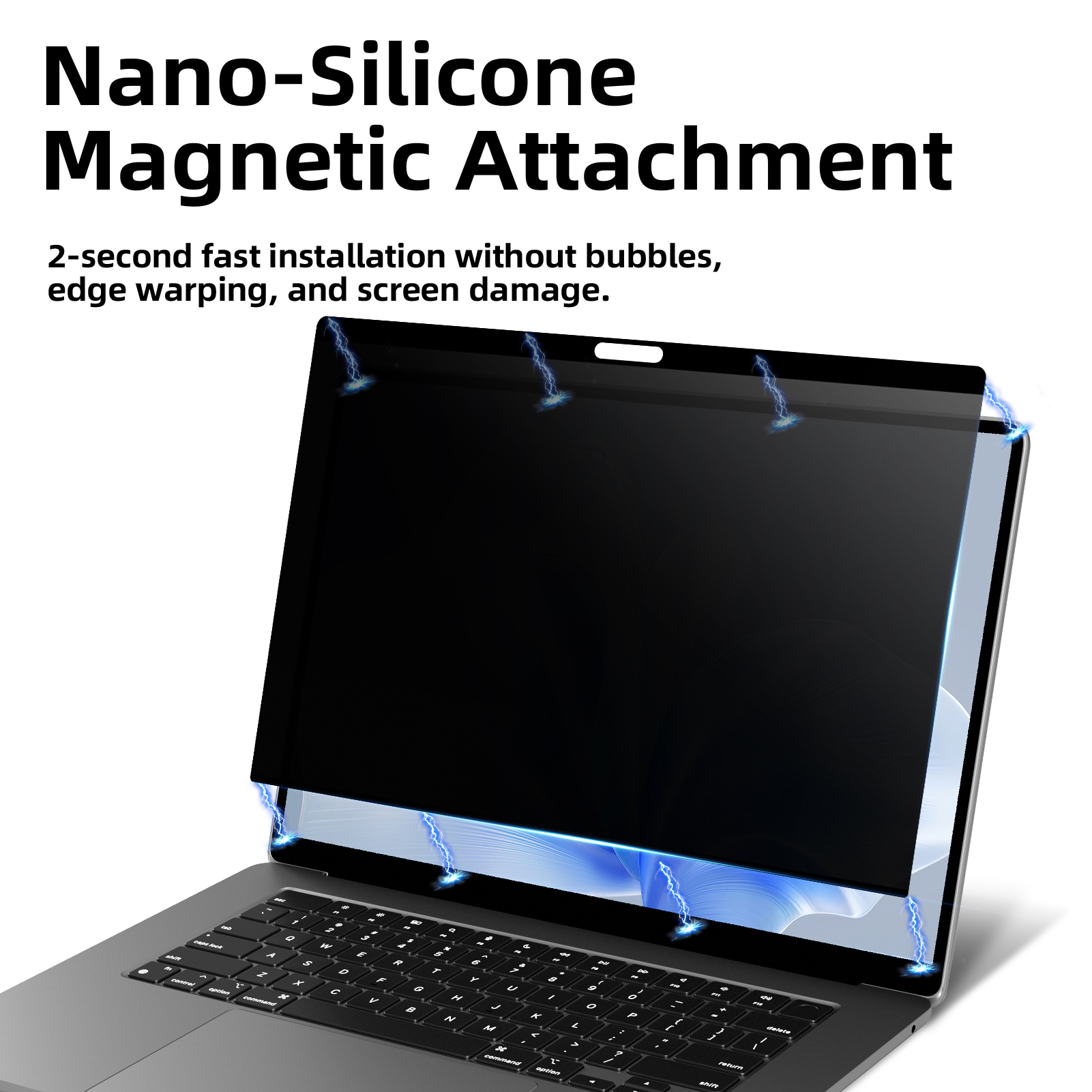 再利用可能なマグネット式覗き見防止プロテクター MacBoo - Tablet Accessories Choice Store のレビューと価格