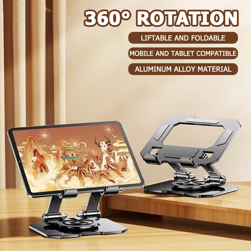 360度回転タブレット電話スタンド調節可能なデスクホルダー折 - Tablet Gaming Accessories のレビューと価格